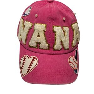 Pink Baseball Themed Cap